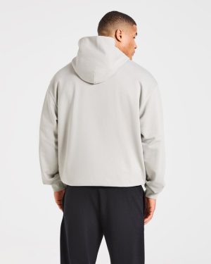 Strength Division Oversized Hoodie - Iced Grey: The Ultimate Comfort & Performance Blend