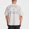Strength Division Oversized T-Shirt - Iced Grey: The Ultimate Comfort Fit