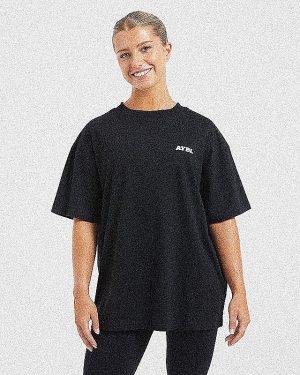 Stronger You Oversized T-Shirt - Black | Premium Comfort & Style