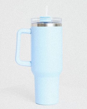AYBL Blue Stainless Steel Tumbler - 1L Insulated Gym Bottle