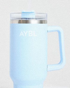 AYBL Blue Stainless Steel Tumbler - 1L Insulated Gym Bottle