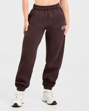 Varsity 2.0 Oversized Joggers - Cocoa Brown