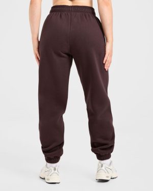Varsity 2.0 Oversized Joggers - Cocoa Brown