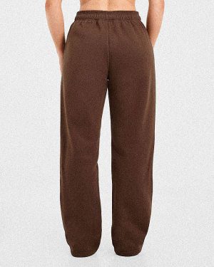 Varsity 2.0 Oversized Straight Leg Joggers - Brown