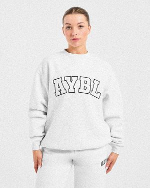 Varsity 2.0 Oversized Sweatshirt - Heather Grey: The Ultimate Comfort Upgrade