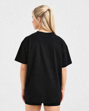 Varsity 2.0 Oversized T Shirt - Black: The Ultimate Comfort Upgrade