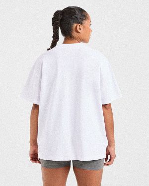 Varsity 2.0 Oversized T Shirt - White: The Ultimate Comfort Upgrade