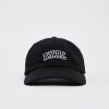 Premium Black Varsity Cap - 100% Cotton Athletic Headwear