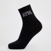 Premium Varsity Crew Socks - Black | Ultimate Comfort & Style