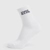 Premium Varsity Crew Socks - White | Ultimate Comfort & Style