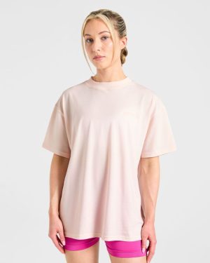 Varsity Dept. Oversized T-Shirt in Pink: The Ultimate Comfort Essential
