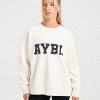 Varsity Oversized Knitted Sweater - Off White