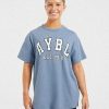 Varsity Oversized T Shirt - Blue: The Ultimate Comfort & Style Staple