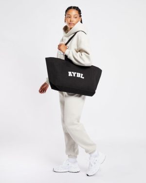 Varsity Tote Bag - Black: The Ultimate Daily Companion