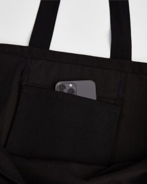 Varsity Tote Bag - Black: The Ultimate Daily Companion