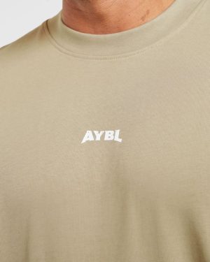 Wesley Vissers X Beyond Limits Oversized T Shirt - Deep Beige