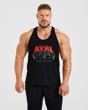 Wesley Vissers X Beyond Limits Stringer - Black/Red: The Ultimate Gym Essential
