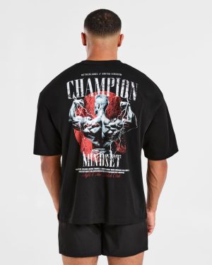 Wesley Vissers x Champion Mindset Oversized T-Shirt - Black