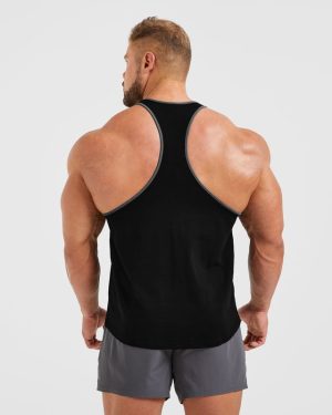 Wesley Vissers X Classic Bodybuilding Stringer - Black/Charcoal