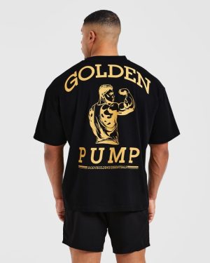 Wesley Vissers X Golden Pump Oversized T-Shirt - Black