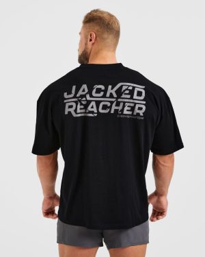 Wesley Vissers X Jacked Reacher Oversized T Shirt - Black