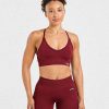 Adapt Seamless Sports Bra - Autumn Red: The Ultimate Medium-Support Activewear Solution
