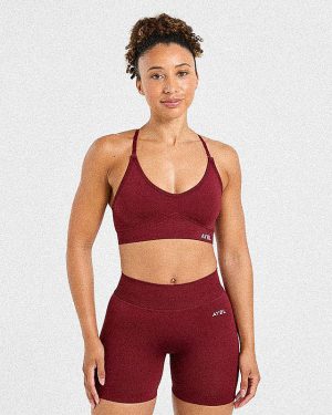 Adapt Seamless Sports Bra - Autumn Red: The Ultimate Medium-Support Activewear Solution