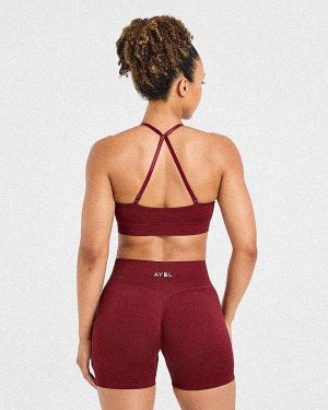 Adapt Seamless Sports Bra - Autumn Red: The Ultimate Medium-Support Activewear Solution