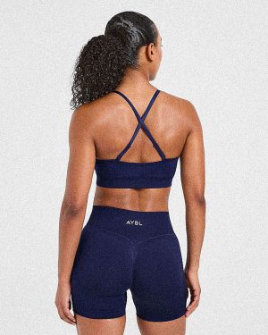 Adapt Seamless Sports Bra - Deep Navy: The Ultimate Medium-Support Activewear Essential