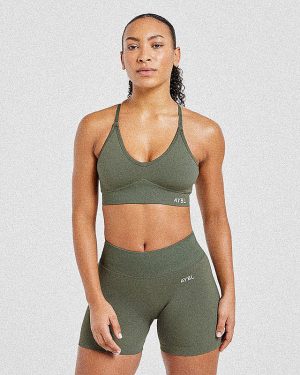 Adapt Seamless Sports Bra - Green: Ultimate Comfort & Support
