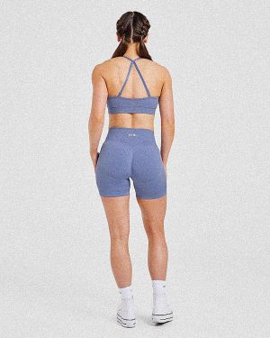 Adapt Seamless Sports Bra - Iris Blue: The Ultimate Medium-Support Activewear Solution