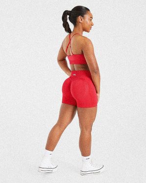 Adapt Seamless Sports Bra - Salsa Red: The Ultimate Medium-Support Activewear Solution