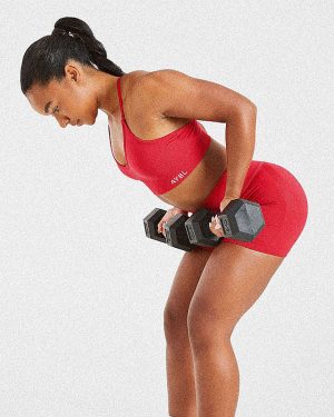 Adapt Seamless Sports Bra - Salsa Red: The Ultimate Medium-Support Activewear Solution