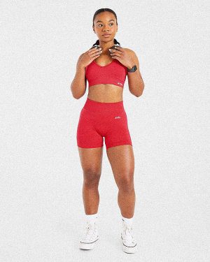 Adapt Seamless Sports Bra - Salsa Red: The Ultimate Medium-Support Activewear Solution