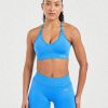 Adapt Seamless Sports Bra - Spring Cobalt: The Ultimate Medium-Support Activewear Solution