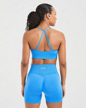 Adapt Seamless Sports Bra - Spring Cobalt: The Ultimate Medium-Support Activewear Solution