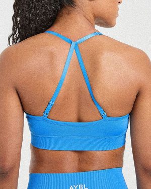 Adapt Seamless Sports Bra - Spring Cobalt: The Ultimate Medium-Support Activewear Solution
