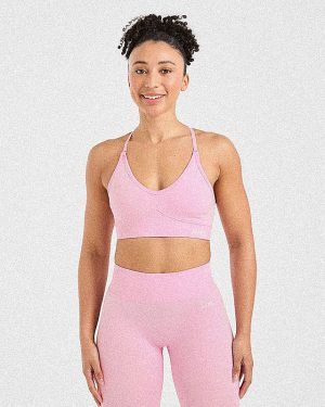 Adapt Seamless Sports Bra - Spring Pink: The Ultimate Medium-Support Activewear Essential