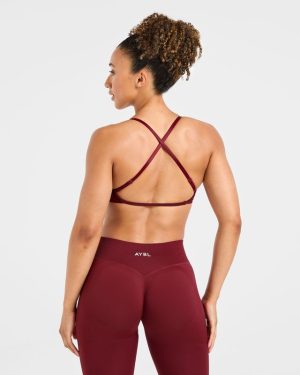 Adapt Seamless Strappy Sports Bra - Autumn Red: The Ultimate Low-Impact Essential