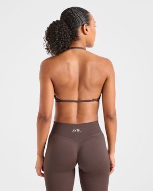 Adapt Seamless Strappy Sports Bra - Brown: The Ultimate Low-Impact Essential