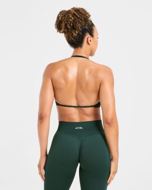 Adapt Seamless Strappy Sports Bra - Deep Forest: The Ultimate Low-Impact Companion
