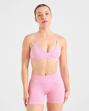 Adapt Seamless Strappy Sports Bra - Spring Pink: The Ultimate Low-Impact Essential